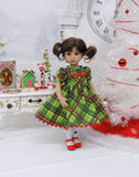 Whoville Plaid - dress, tights & shoes for Little Darling Doll or other 33cm BJD