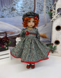Winter Bayberry - dress, hat, tights & shoes for Little Darling Doll or 33cm BJD