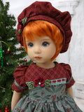Winter Berries - dress, hat, tights & shoes for Little Darling Doll or 33cm BJD