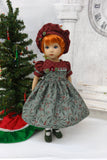 Winter Berries - dress, hat, tights & shoes for Little Darling Doll or 33cm BJD
