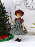 Winter Berries - dress, hat, tights & shoes for Little Darling Doll or 33cm BJD
