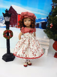 Winter Cranberries - dress, hat, socks & shoes for Little Darling Doll or other 33cm BJD