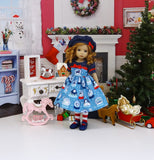 Winter Snow Globe - dress, hat, tights & shoes for Little Darling Doll or other 33cm BJD