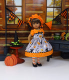 Witch's Brew - dress, beret, tights & shoes for Little Darling Doll or 33cm BJD