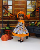 Witch's Brew - dress, beret, tights & shoes for Little Darling Doll or 33cm BJD