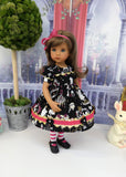 Wonderland Beauty - dress, tights & shoes for Little Darling Doll or other 33cm BJD