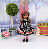 Wonderland Beauty - dress, tights & shoes for Little Darling Doll or other 33cm BJD