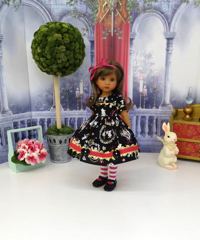 Wonderland Beauty - dress, tights & shoes for Little Darling Doll or other 33cm BJD
