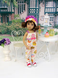 Yummy Cupcakes - romper, hat, socks & shoes for Little Darling Doll or 33cm BJD