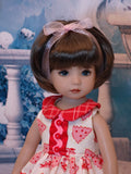 50's Reindeer - dress, tights & shoes for Little Darling Doll or 33cm BJD