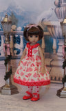 50's Reindeer - dress, tights & shoes for Little Darling Doll or 33cm BJD