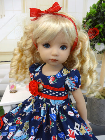 Alice in Blue - dress, tights & shoes for Little Darling Doll or other 33cm BJD