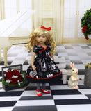 Alice's Shadow - dress, tights & shoes for Little Darling Doll or 33cm BJD