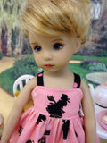 Alice's Tea Party - dress, tights & shoes for Little Darling Doll or 33cm BJD