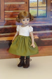 Alpine Briar Patch - dirndl ensemble with tights & boots for Little Darling Doll or 33cm BJD