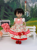 Alpine Posy - dirndl ensemble with tights & boots for Little Darling Doll or 33cm BJD