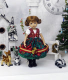 Alpine Winter Apple - dirndl ensemble with tights & boots for Little Darling Doll or 33cm BJD
