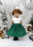 Alpine Winter Apple - dirndl ensemble with tights & boots for Little Darling Doll or 33cm BJD
