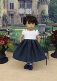 Alpsee Rosebuds - dirndl ensemble with tights & boots for Little Darling Doll or 33cm BJD