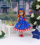 American Mickey - dress & sandals for Little Darling Doll or 33cm BJD