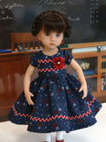 Americana - dress, tights & shoes for Little Darling Doll