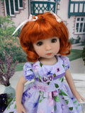 Amethyst Garden - dress, tights & shoes for Little Darling Doll or other 33cm BJD