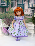Amethyst Garden - dress, tights & shoes for Little Darling Doll or other 33cm BJD