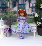 Amethyst Garden - dress, tights & shoes for Little Darling Doll or other 33cm BJD