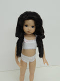 Andrea Wig in Dark Brown - for Little Darling dolls