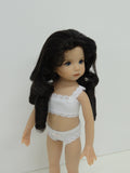 Andrea Wig in Dark Brown - for Little Darling dolls