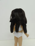 Andrea Wig in Dark Brown - for Little Darling dolls