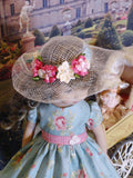 Antique Rose - dress, hat, tights & shoes for Little Darling Doll