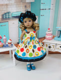 Apple Cinnamon Muffins - dress, hat, socks & shoes for Little Darling Doll or 33cm BJD