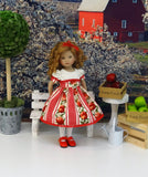 Apple Cobbler - dress, tights & shoes for Little Darling Doll or 33cm BJD