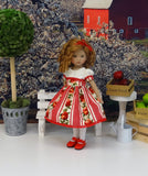 Apple Cobbler - dress, tights & shoes for Little Darling Doll or 33cm BJD