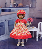 Apple Pie - dress, hat, tights & shoes for Little Darling Doll or other 33cm BJD