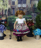 Austrian Aviary - dirndl ensemble with tights & boots for Little Darling Doll or 33cm BJD