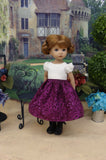 Austrian Aviary - dirndl ensemble with tights & boots for Little Darling Doll or 33cm BJD