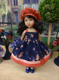 Autumn Beauty - dress, hat, socks & shoes for Little Darling Doll or 33cm BJD