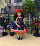 Autumn Beauty - dress, hat, socks & shoes for Little Darling Doll or 33cm BJD
