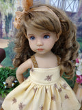 Autumn Bee - dress, socks & shoes for Little Darling Doll or 33cm BJD