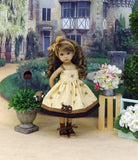 Autumn Bee - dress, socks & shoes for Little Darling Doll or 33cm BJD