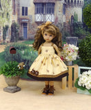 Autumn Bee - dress, socks & shoes for Little Darling Doll or 33cm BJD