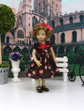 Autumn Bouquet - dress, tights & shoes for Little Darling Doll or 33cm BJD