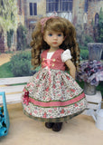 Autumn Briar - dirndl ensemble with tights & boots for Little Darling Doll or 33cm BJD