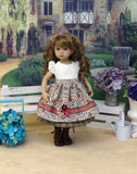 Autumn Briar - dirndl ensemble with tights & boots for Little Darling Doll or 33cm BJD