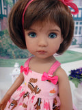 Autumn Chipmunk - dress, socks & shoes for Little Darling Doll or 33cm BJD