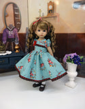 Autumn Day - dress, tights & shoes for Little Darling Doll or other 33cm BJD