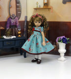 Autumn Day - dress, tights & shoes for Little Darling Doll or other 33cm BJD
