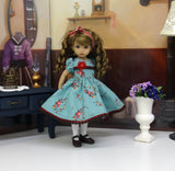 Autumn Day - dress, tights & shoes for Little Darling Doll or other 33cm BJD